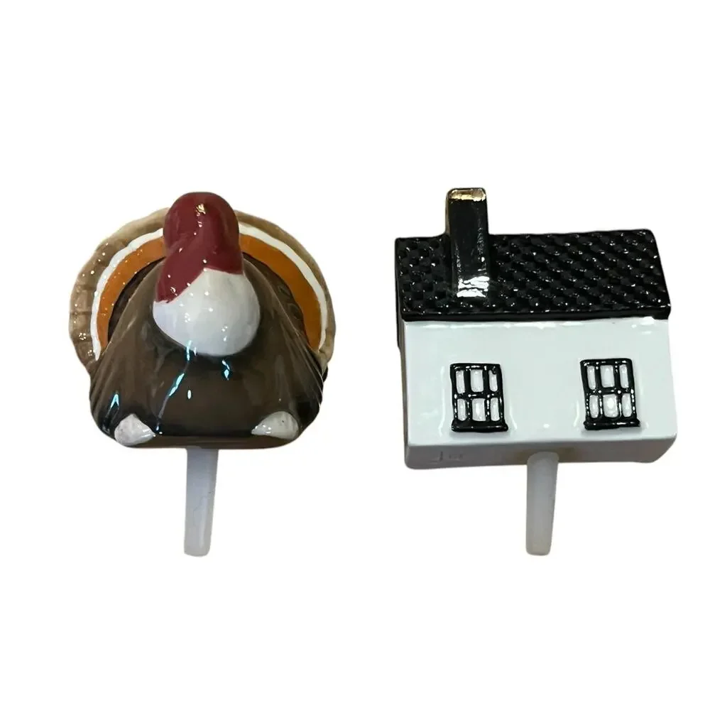 2 Nora Fleming Minis A47 GOBBLE GOBBLE Thanksgiving Turkey A289 Home Sweet Home